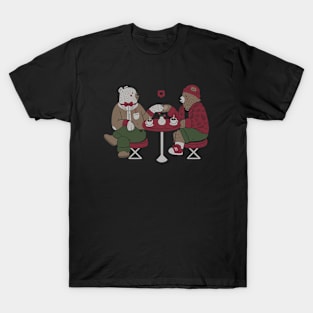 Bear's Coffee Valentines by Tobe Fonseca T-Shirt